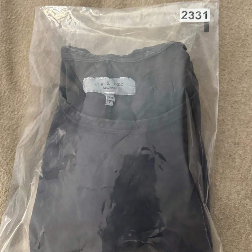 Rag & Bone Men’s Haydon Relaxed Linen Cotton Tie Dye Tee in Grey/Black Size XXL - Picture 8 of 8